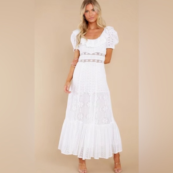 LoveShackFancy Dresses & Skirts - LoveShackFancy Stassie Dress in True White